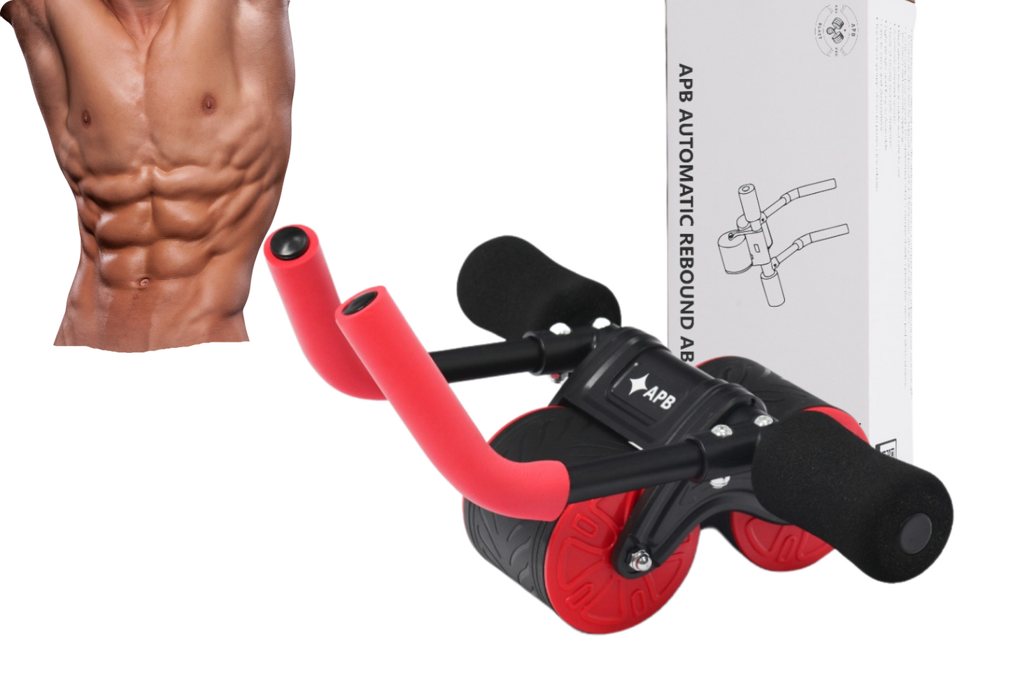 APB Blast Ab roller with rebound with knee and elbow support